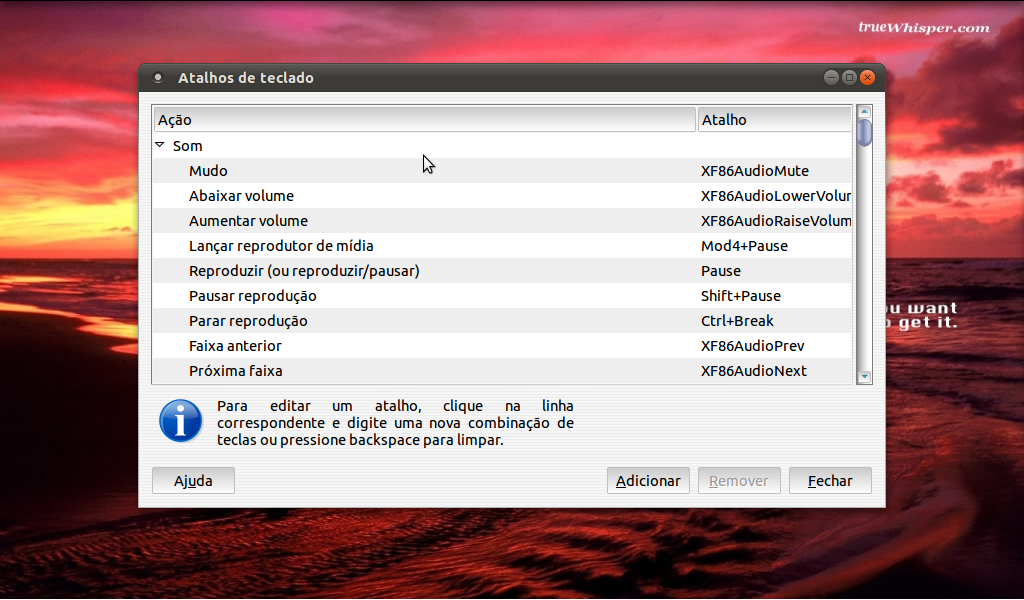 Atalhos de teclado no Ubuntu