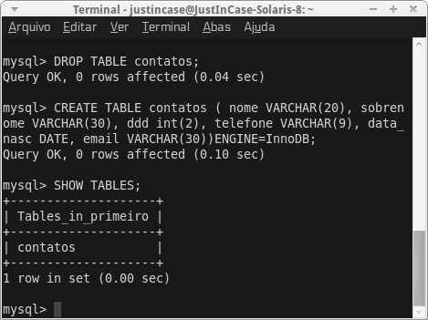 Mysql drop table