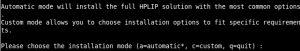 hplip modo de instalação automática