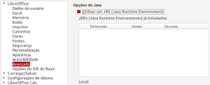 Java no LibreOffice