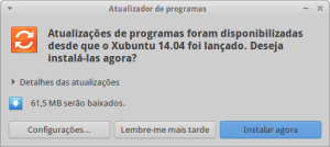 Atualização do Xubuntu 14.04 LTS