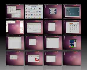 Espaços de trabalho no Ubuntu