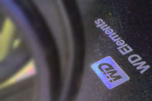 Foto parcial do HD externo USB WD Elements