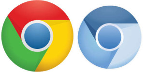 Logotipos Google Chromium vs Chrome