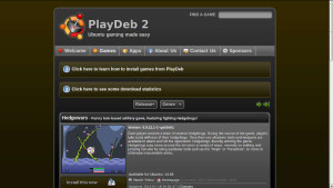 Site PlayDeb captura de tela