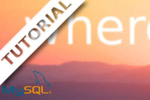 Capa do Tutorial como usar a cláusula where no MySQL