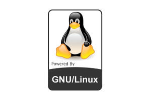gnu linux badge