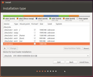 Ubuntu Partitioning Installer