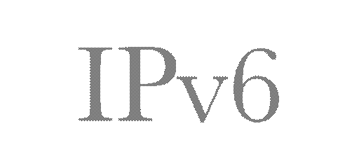 ipv6 logo gray on white