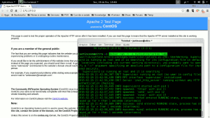 Apache server running on CentOS
