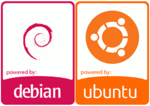 Debian & Ubuntu badges together