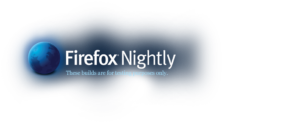 Firefox Nightly build header and logo