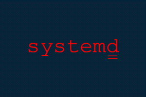 systemd logo in red