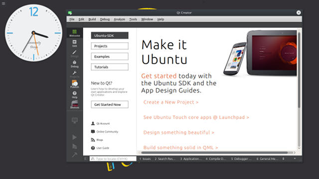 screenshot ubuntu sdk ide