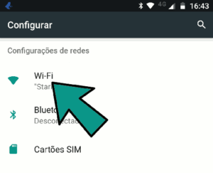 android configuração da rede.