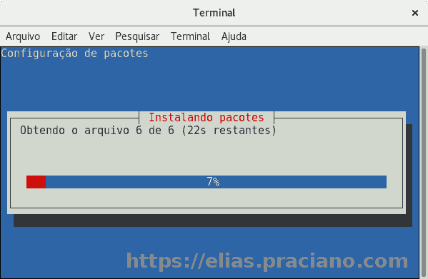 Debian tasksel web-server install