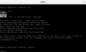 gnu hurd terminal