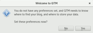 qtm blogging welcome
