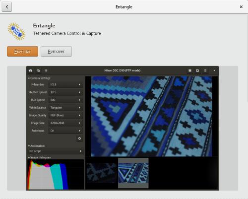 Entangle camera tethering for linux
