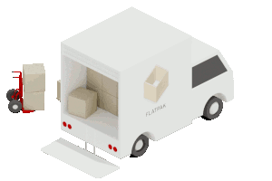 caminhão de entregas flatpak